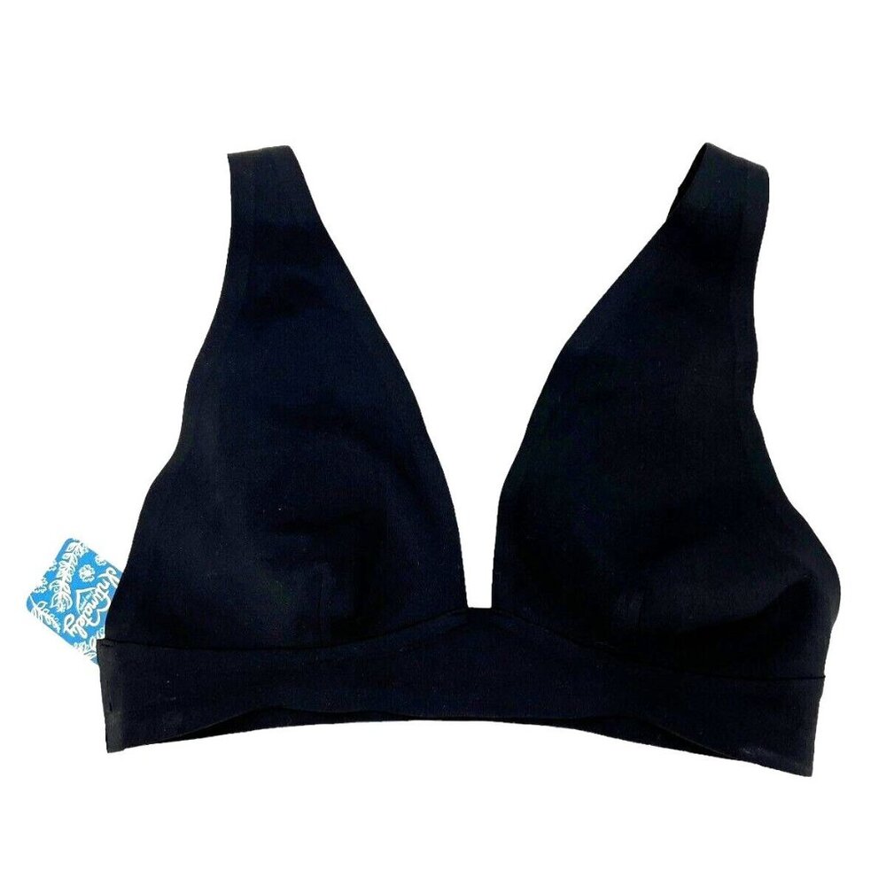Free People Erin Scuba Bralette Bra Black Size M Medium NWT